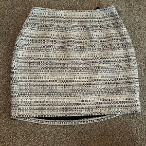 L'AGENCE Monochrome Tweed Pencil Skirt